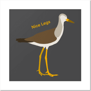 Nice Legs - Yellowlegs Sandpiper Birdwatching Humour Design Posters and Art